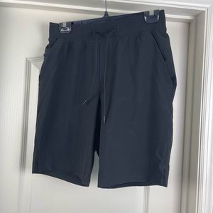 Lulu Lemon black mens shorts, 7” inseam